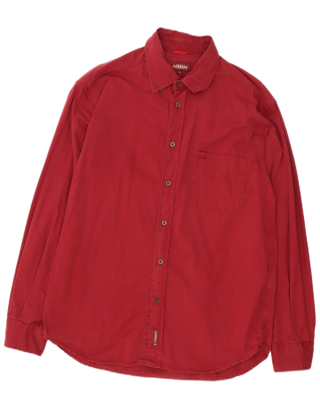 Camicia Carrera Uomo Large Borgogna Cotone