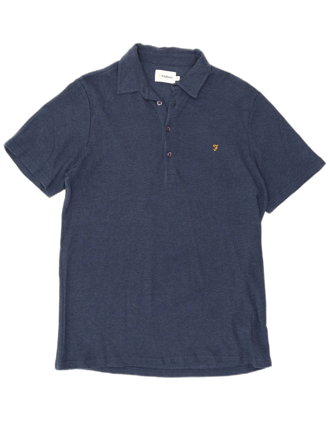 Polo da uomo Farah in cotone medio blu navy