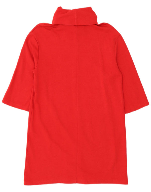 Abito maglione Zara da donna con maniche a 3/4 UK 10 piccolo rosso