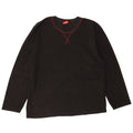 Maglione in pile da uomo IZOD grande poliestere nero