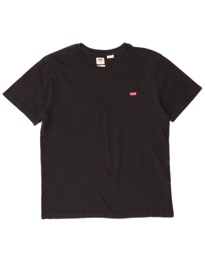 T-shirt Levi's da uomo con vestibilità standard, top in cotone nero medio