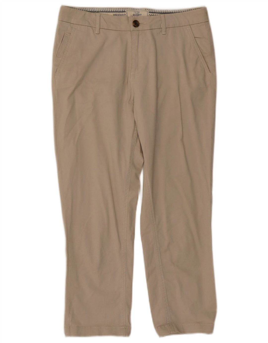 Pantaloni corti dritti da donna FAT FACE UK 8 Small W30 L23 Cotone beige
