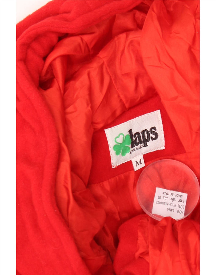 Soprabito oversize da donna vintage UK 14 lana rossa media