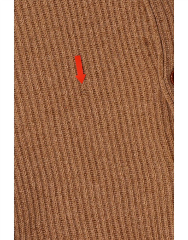 Maglione cardigan da uomo Navigare Large Beige Lambswool