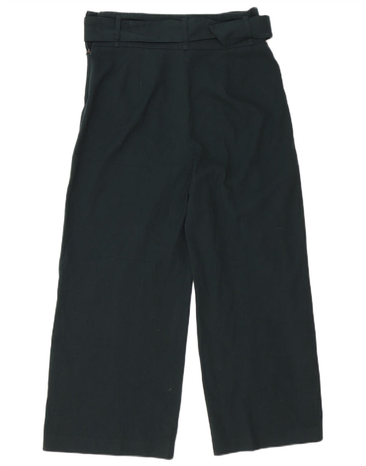 Pantaloni corti da donna Zara a gamba larga medi W30 L25 poliestere verde
