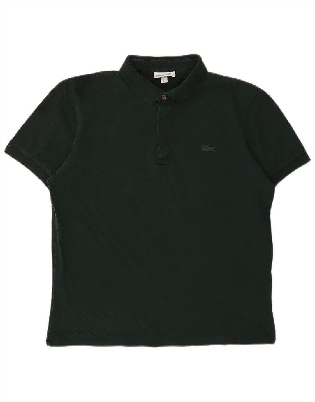 Polo Lacoste da uomo vestibilità regolare taglia 4 cotone verde medio