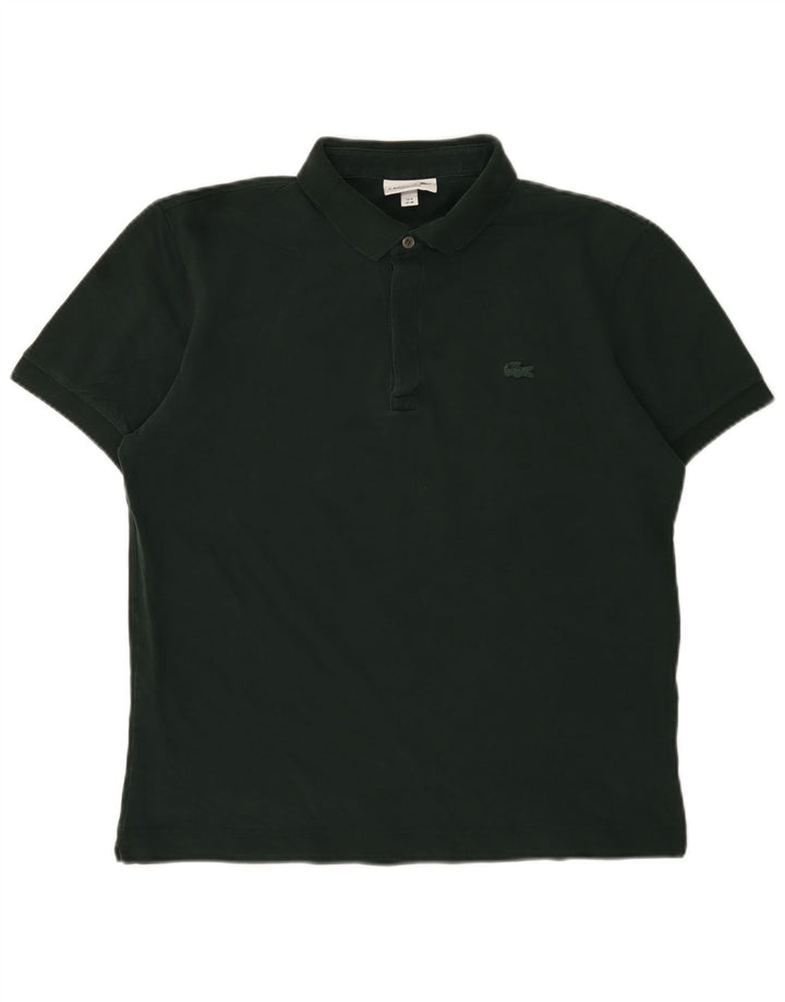 Polo Lacoste da uomo vestibilità regolare taglia 4 cotone verde medio