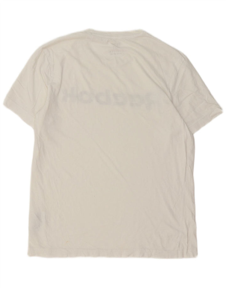 T-shirt grafica da uomo Reebok Top in cotone bianco medio
