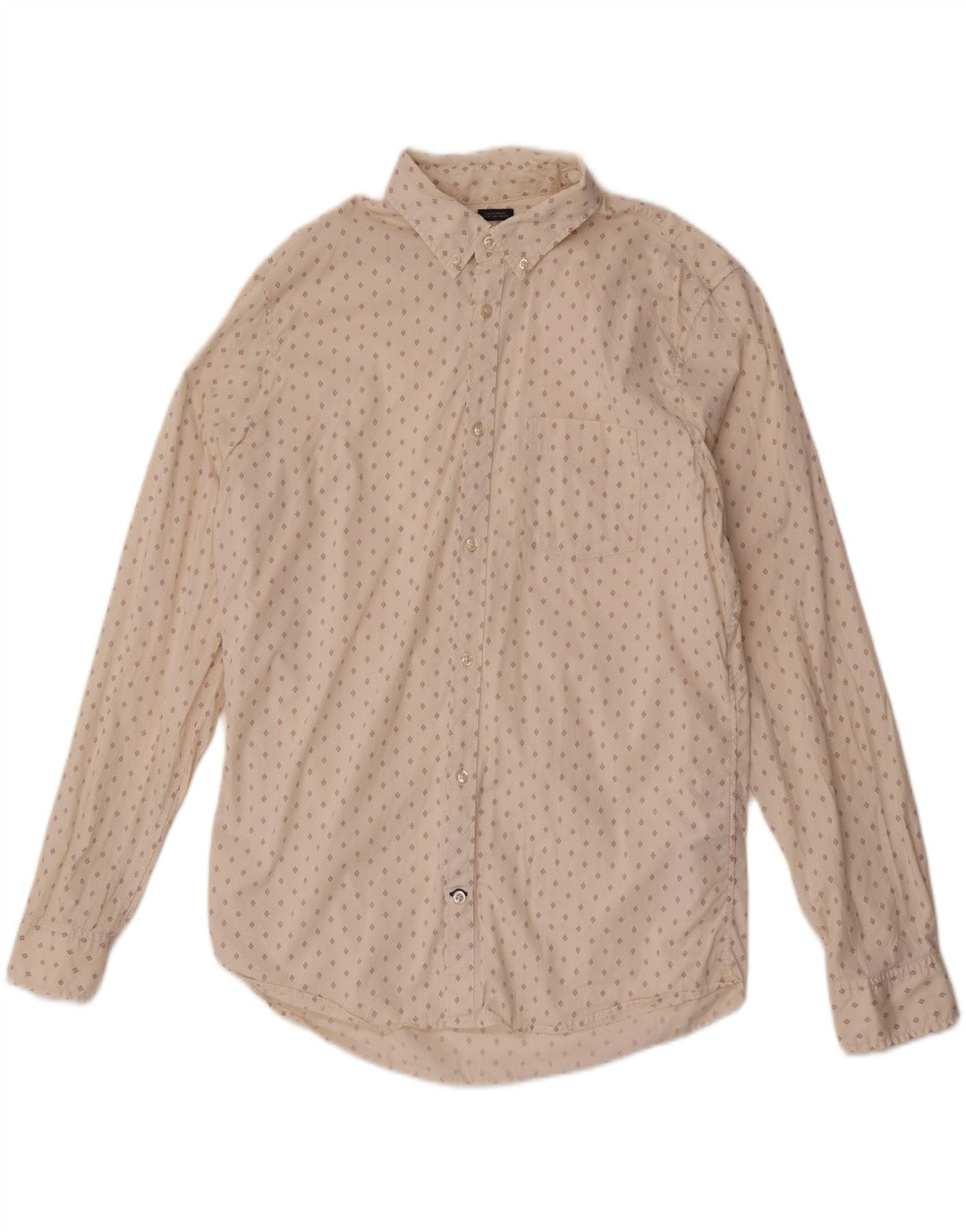 Camicia Gap da uomo slim fit grande cotone geometrico bianco