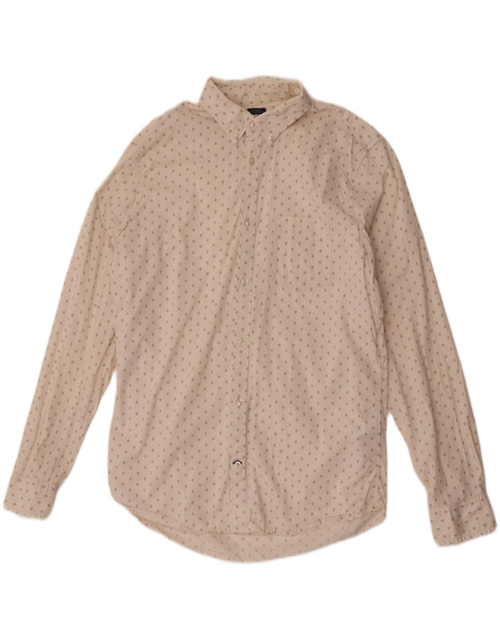 Camicia Gap da uomo slim fit grande cotone geometrico bianco