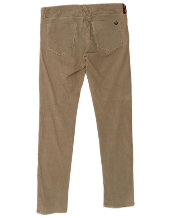Jeans skinny da uomo Fred Perry W36 L32 cotone beige