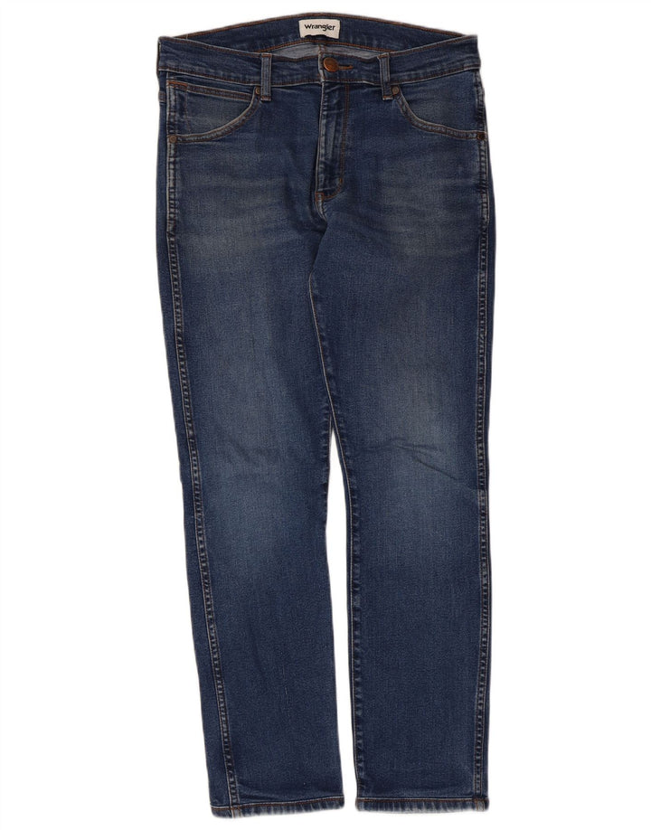 Jeans Wrangler Larston Slim da uomo W30 L28 in cotone blu