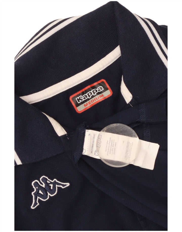 Polo Kappa Uomo Media Cotone Blu Navy