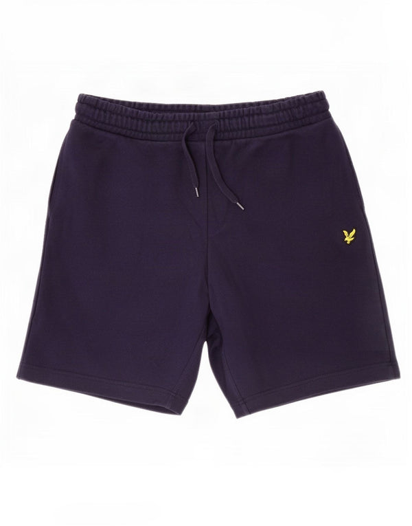 Pantaloncini sportivi da uomo Lyle & Scott medio cotone blu navy