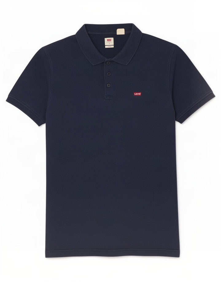 Polo standard da uomo Levi's in cotone blu navy medio