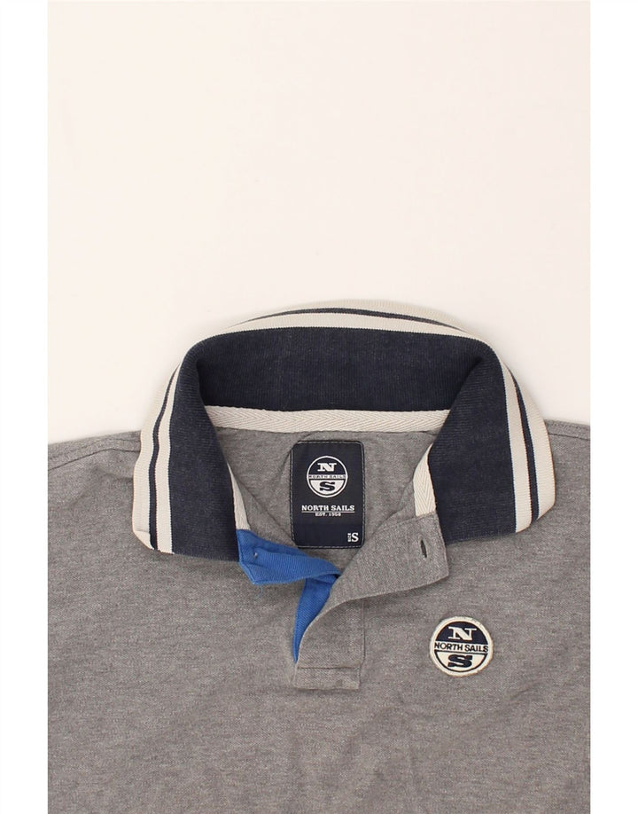 NORTH SAILS Mens Polo Shirt Small Grey Cotton | Vintage North Sails | Thrift | Second-Hand North Sails | Used Clothing | Messina Hembry 