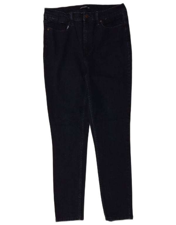 CALVIN KLEIN Jeans skinny a vita alta da donna US 12 Large W32 L28 Blu navy
