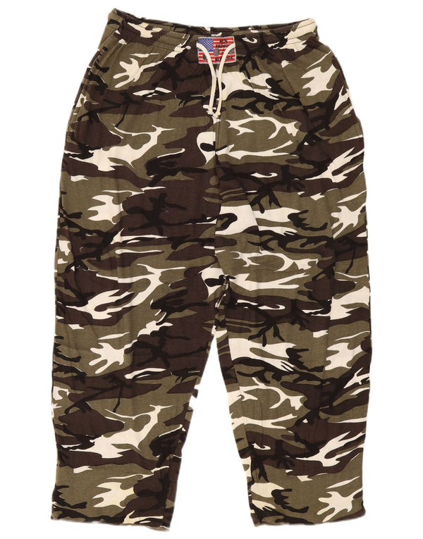 Pantaloni da tuta da uomo VINTAGE 2XL verde mimetico