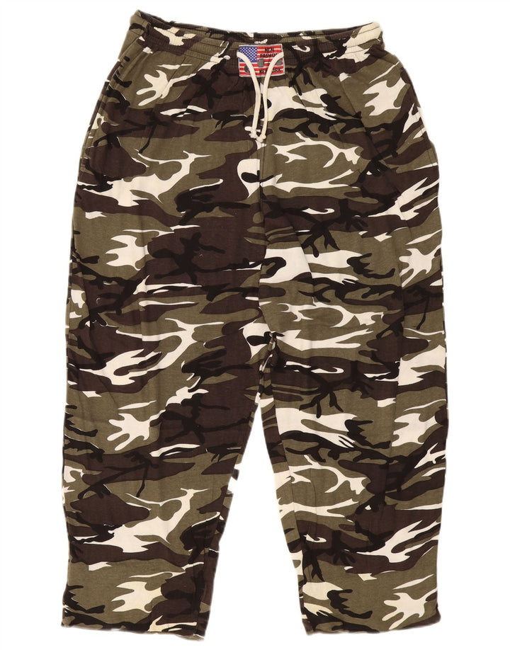 Pantaloni da tuta da uomo VINTAGE 2XL verde mimetico