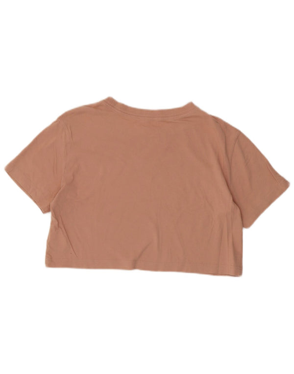 T-shirt grafica Nike da donna, vestibilità ampia, corta, UK 6 XS, cotone rosa