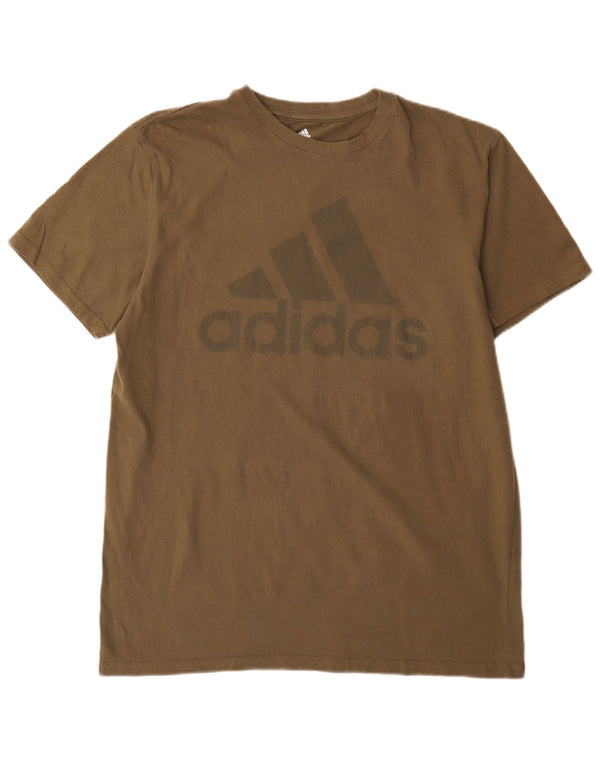 Adidas Golf Graphic T-shirt da uomo Top Large in cotone kaki