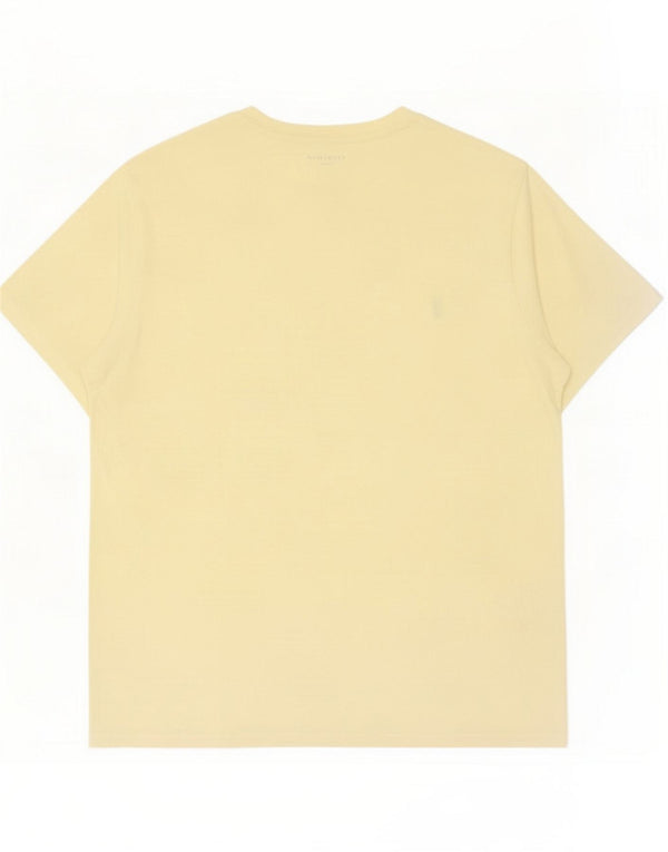 T-shirt da uomo All Saints Top 2XL cotone giallo