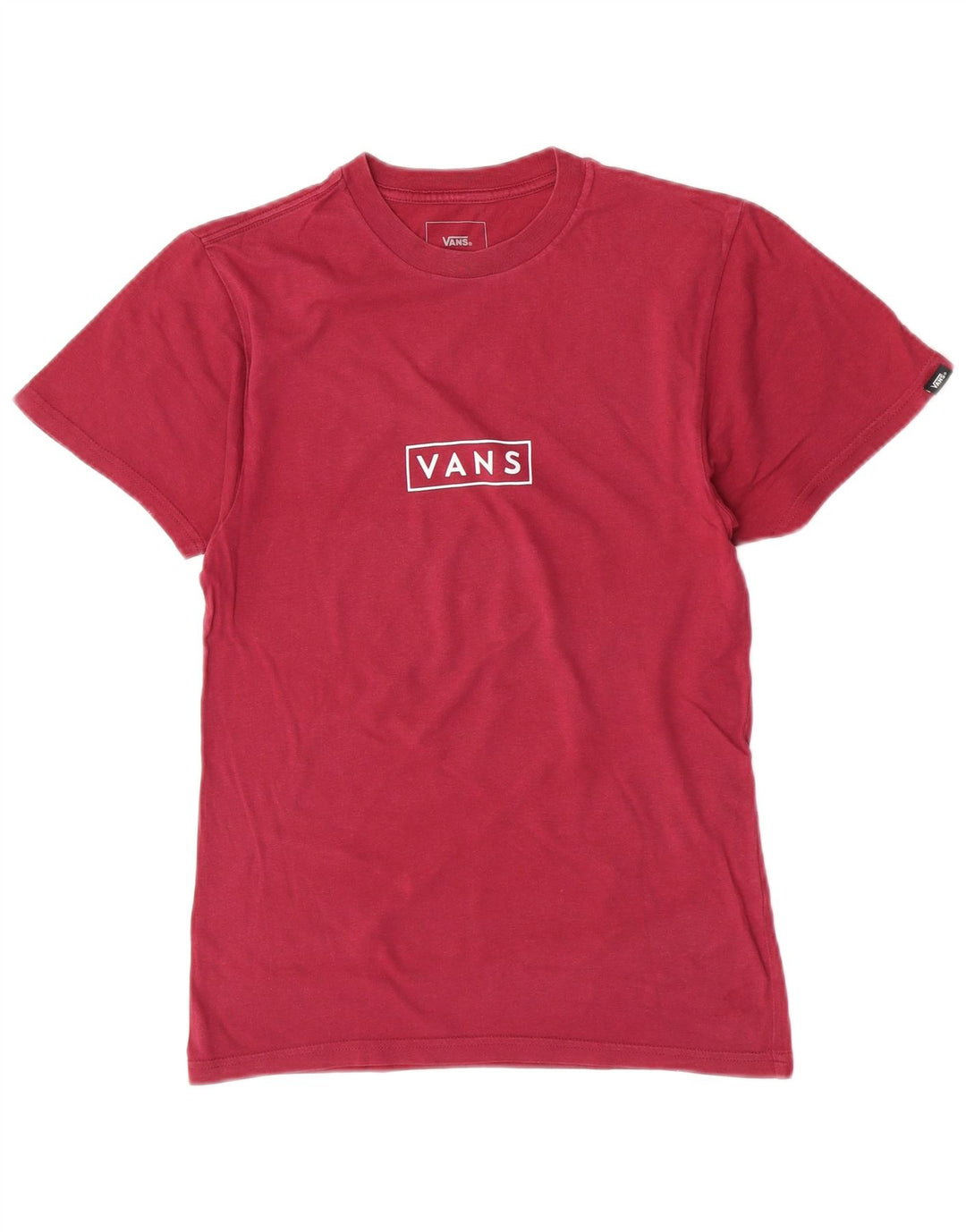 T-shirt da uomo Custom Fit Vans XS rossa in cotone