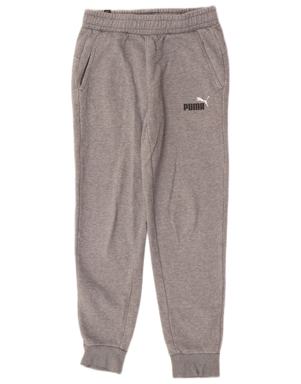 Pantaloni da tuta da uomo Puma Joggers piccoli in cotone chiazzato grigio