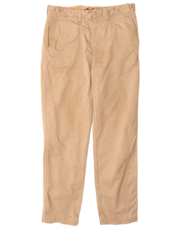 Pantaloni chino slim da uomo Avirex W33 L32 in cotone beige