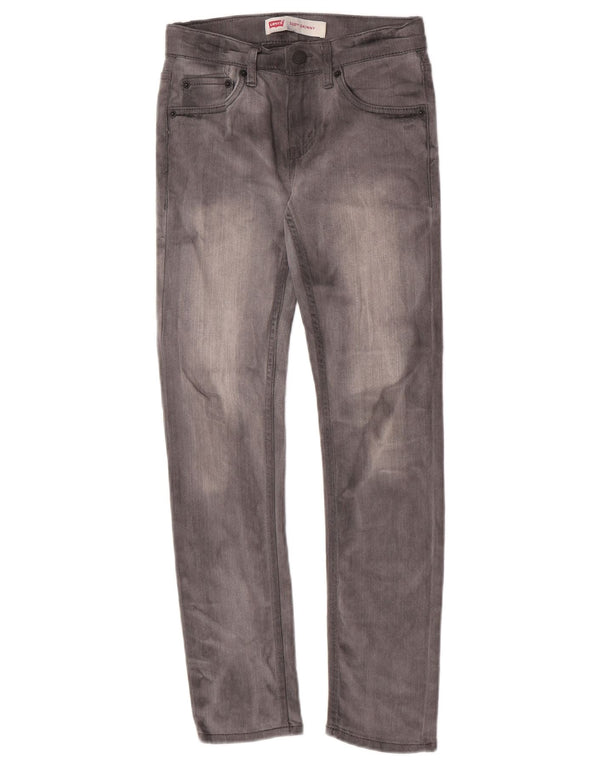 Levi's Ragazzi 510 Jeans Skinny 9-10 Anni W25 L26 Cotone Grigio