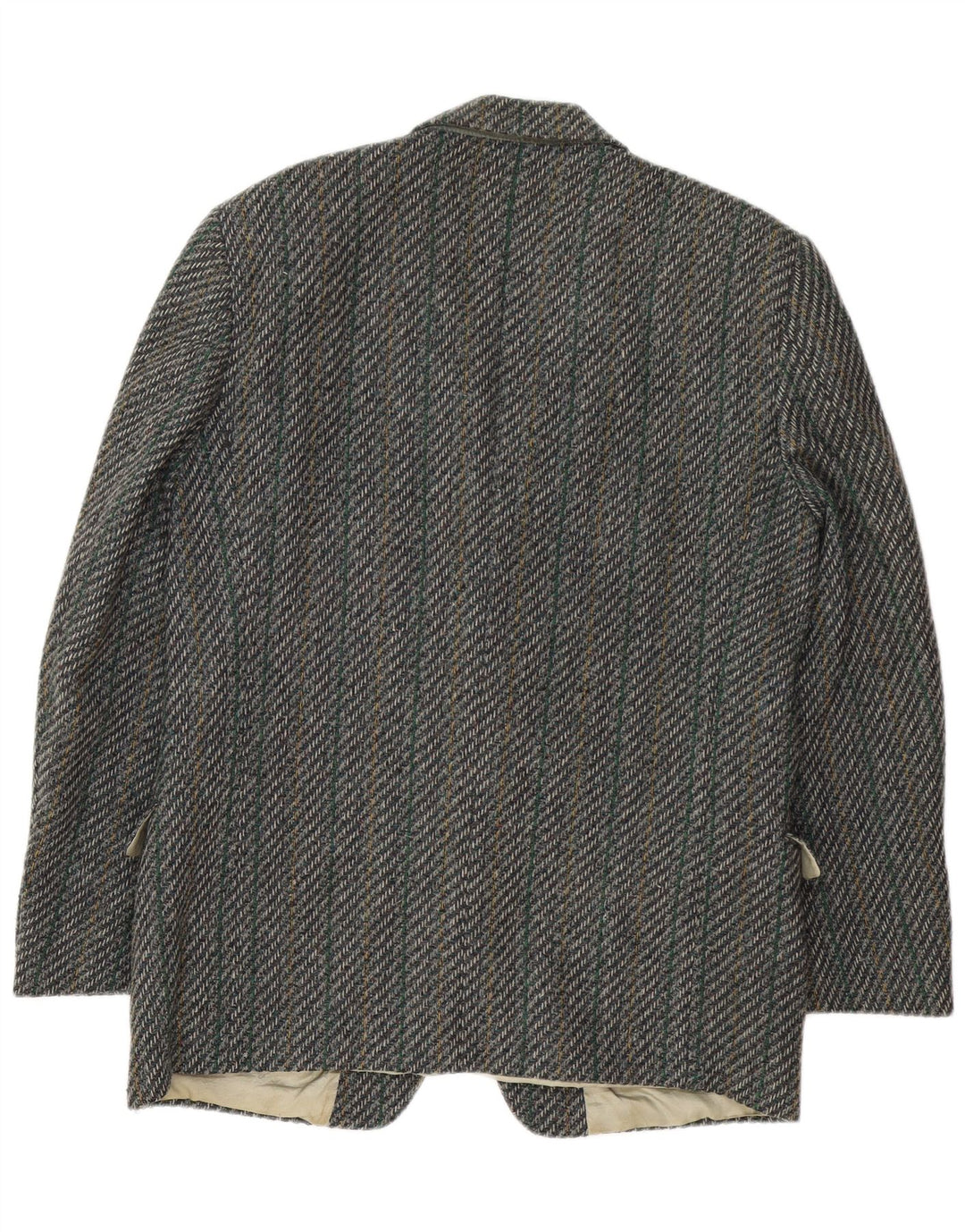 Giacca Blazer a 2 Bottoni da Uomo Facis IT 52 XL Lana Spinata Grigia