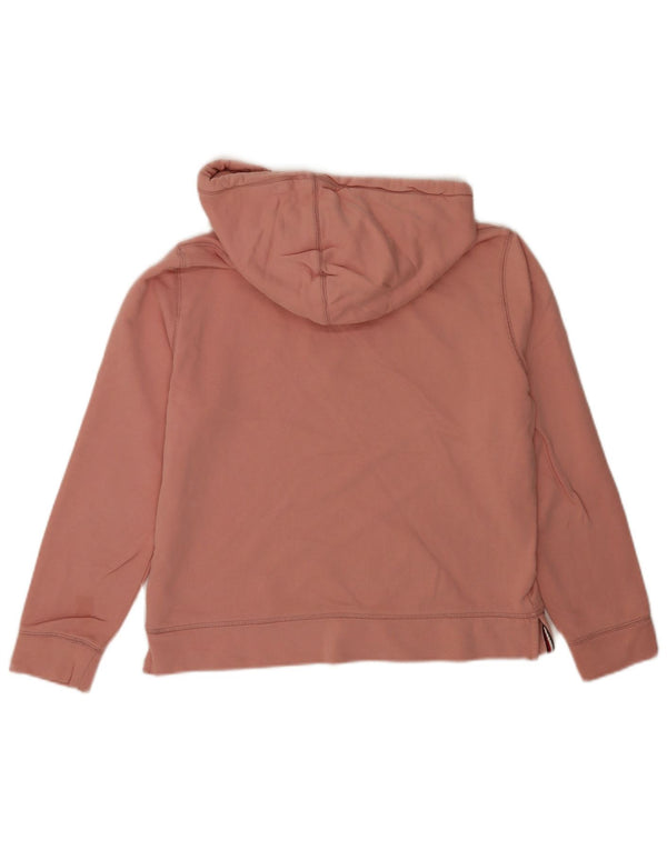 Maglione con cappuccio e vestibilità comoda grafica da donna Tommy Hilfiger UK 10 piccolo rosa