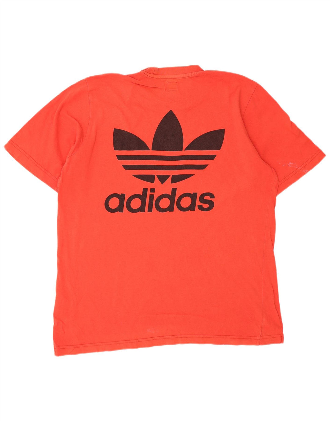 T-shirt grafica da uomo Adidas Top grande in cotone rosso