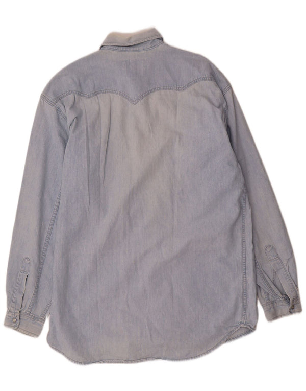 Camicia di jeans da uomo Levi's in cotone blu medio