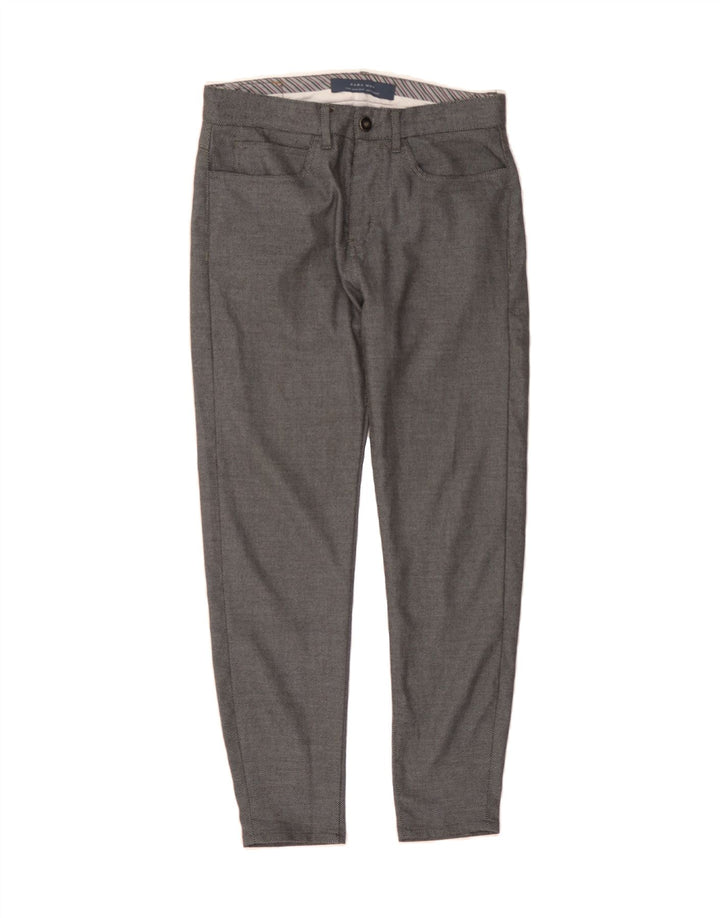 ZARA Mens Slim Casual Trousers W29 L27 Grey Spotted Vintage Zara and Second-Hand Zara from Messina Hembry 