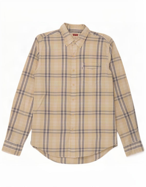 Camicia da uomo Levi's a quadri gialli medi