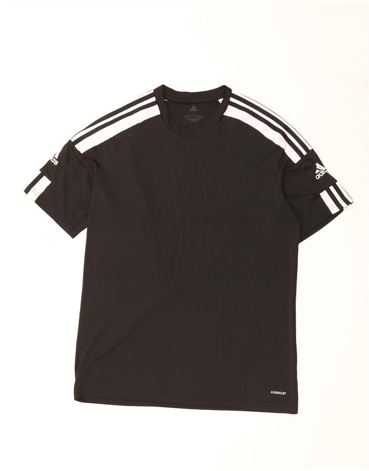 T-shirt Adidas Aeroready da uomo, grande, in poliestere color block nero