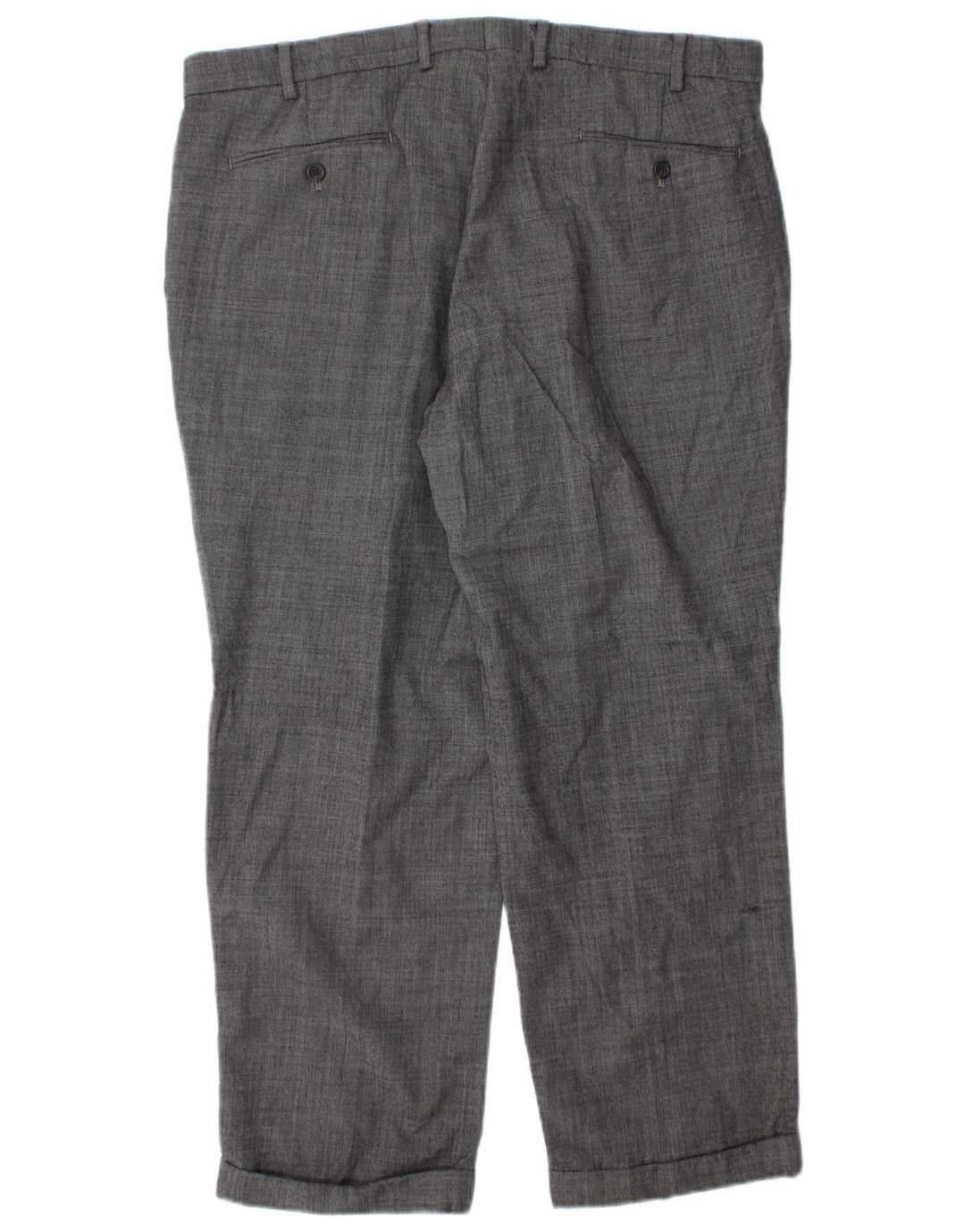 Pantaloni da abito con pegging da uomo CHAPS W38 L29 in lana grigia