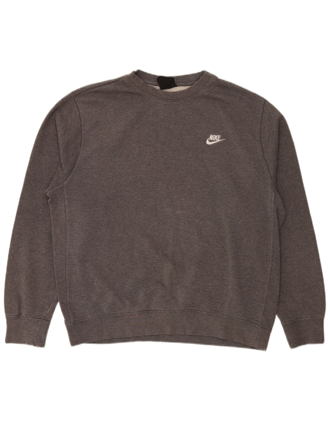 NIKE Mens Sweatshirt Jumper Large Grey Cotton