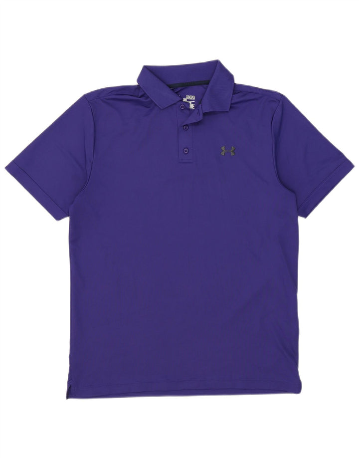 Polo Under Armour da uomo Heat Gear in poliestere blu medio
