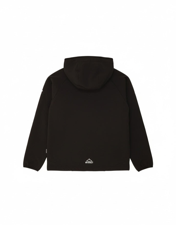 MC KINLEY Girls Hooded Tracksuit Top Jacket 13-14 Years Black Polyester