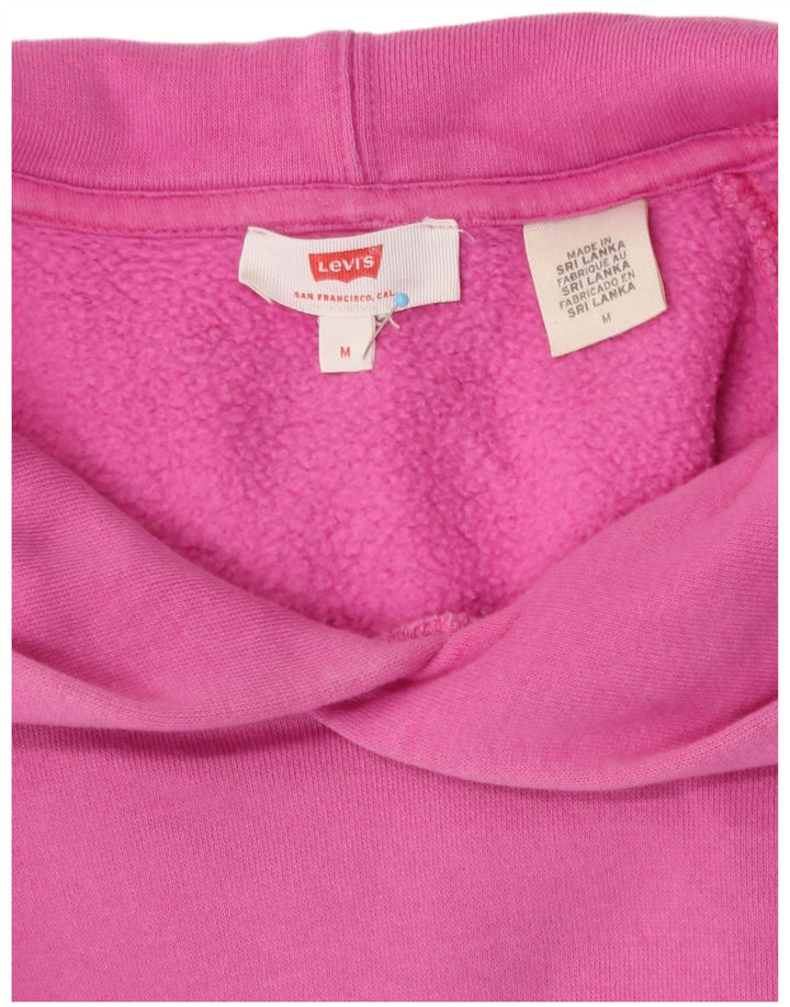 Maglione con cappuccio oversize grafico da donna Levi's UK 14 Rosa medio