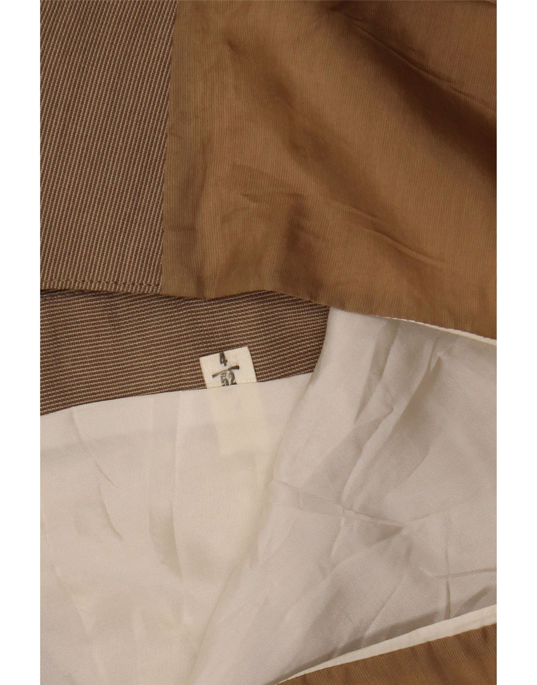 Gilet Vintage da Uomo IT 52 Grande Gessato Marrone