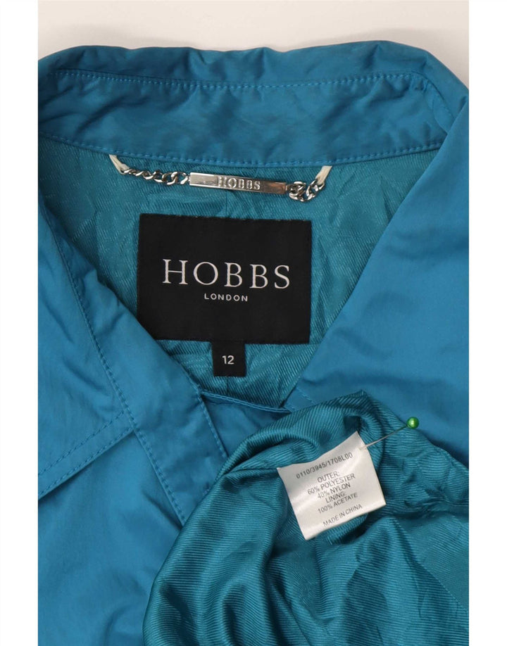 Trench corto doppiopetto da donna Hobbs UK 12 poliestere blu medio
