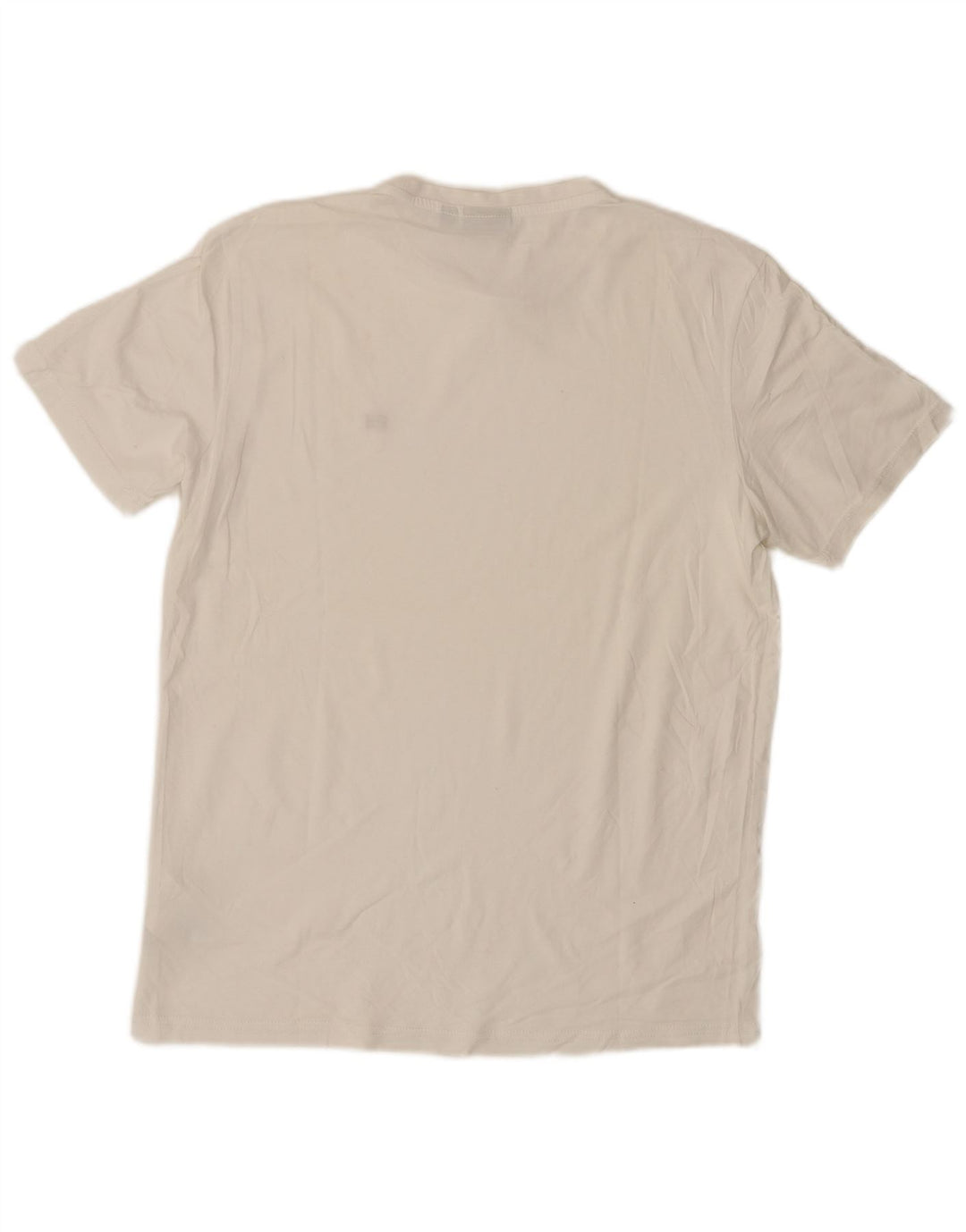 T-shirt geografica da uomo Napapijri Top in cotone bianco medio