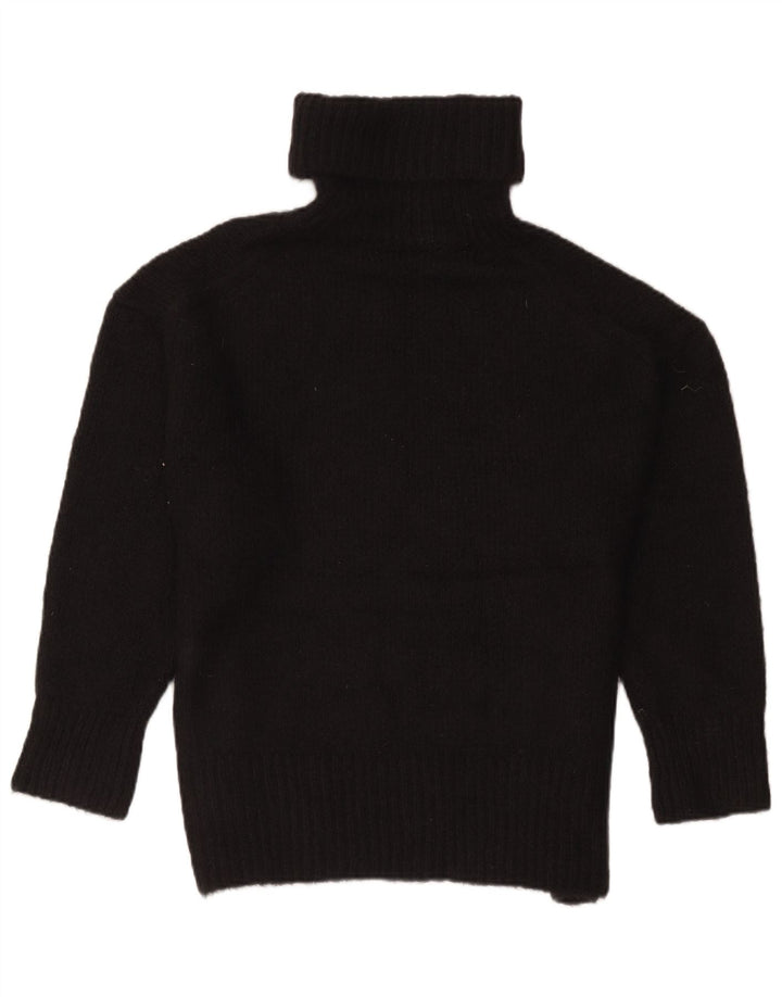 Maglione maglione oversize con collo alto da donna Zara UK 14 acrilico nero medio