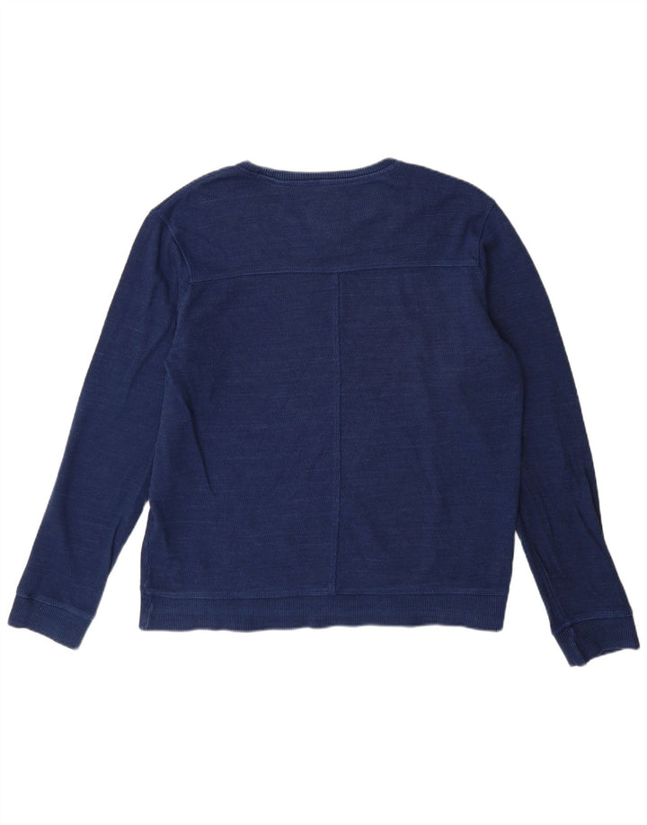 Felpa da uomo Fat Face Felpa media in cotone blu navy