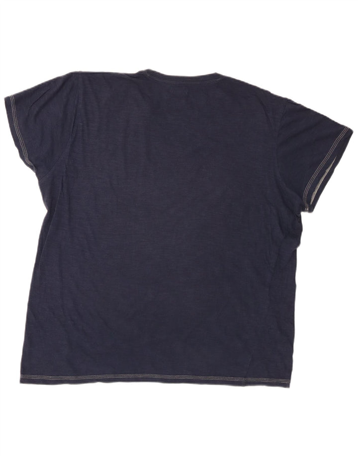 T-shirt grafica da uomo Avirex Top Large Blu Navy