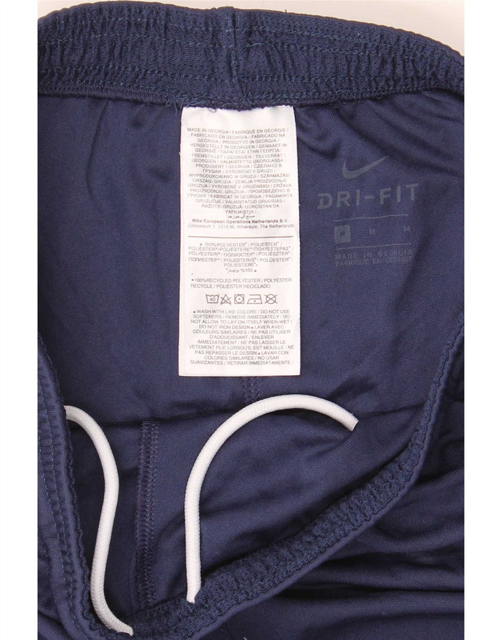 Pantaloncini sportivi regolari da uomo Nike, poliestere medio blu navy