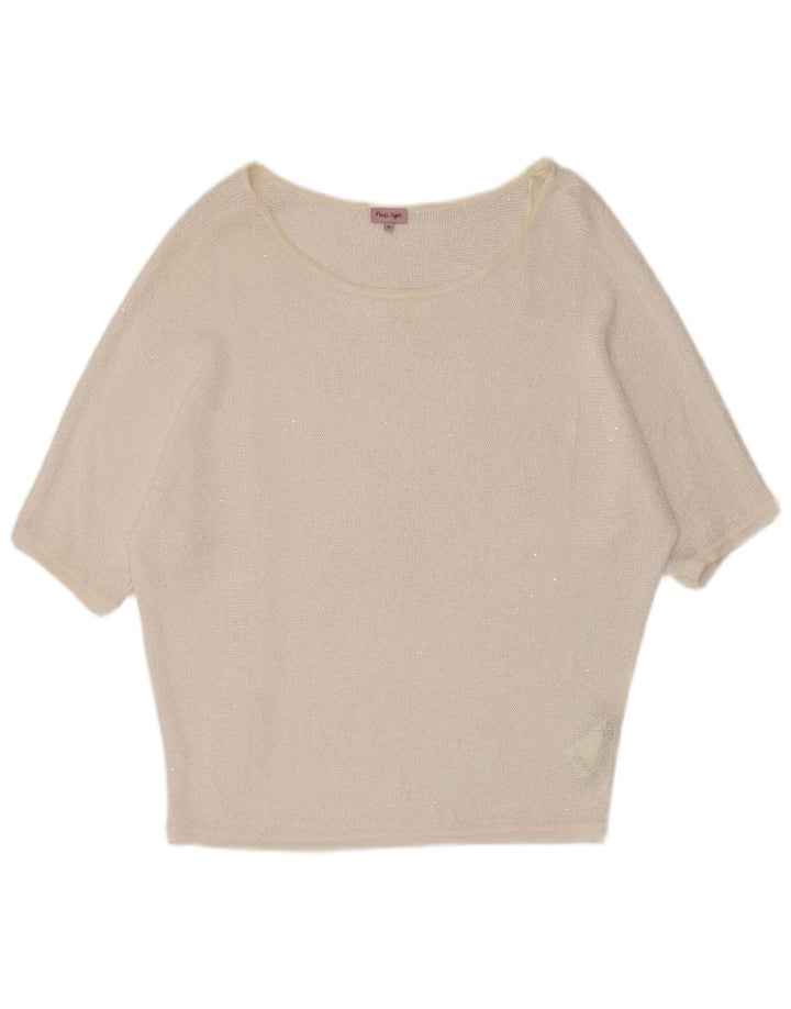 Maglione maglione oversize da donna con scollo a barca Phase Eight UK 14 Medio Bianco